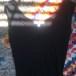 Black maternity maxi